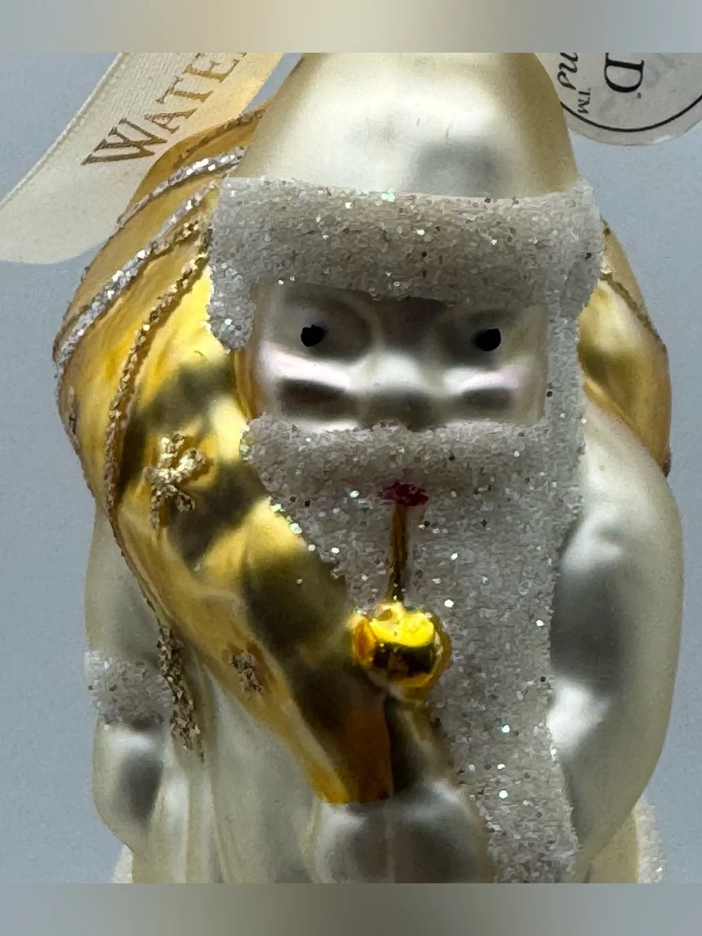 Waterford Holiday Heirlooms Santa’s Good Cheer Glass Christmas Ornament Czech